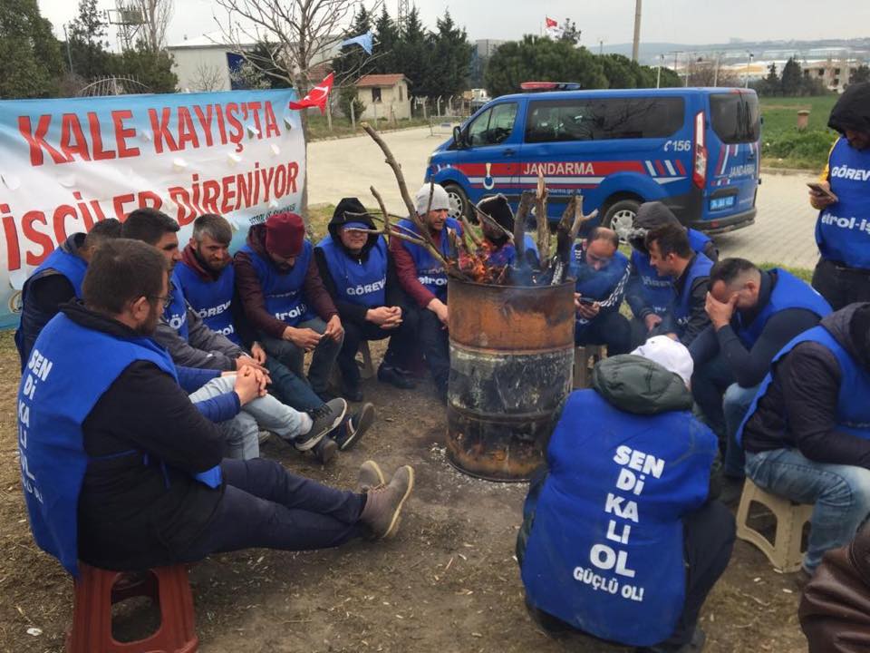 Kale Kayış'ta fiili grev devam ediyor