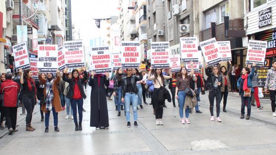 Erkek egemen kapitalist sisteme karşı örgütlenelim mücadele edelim! 