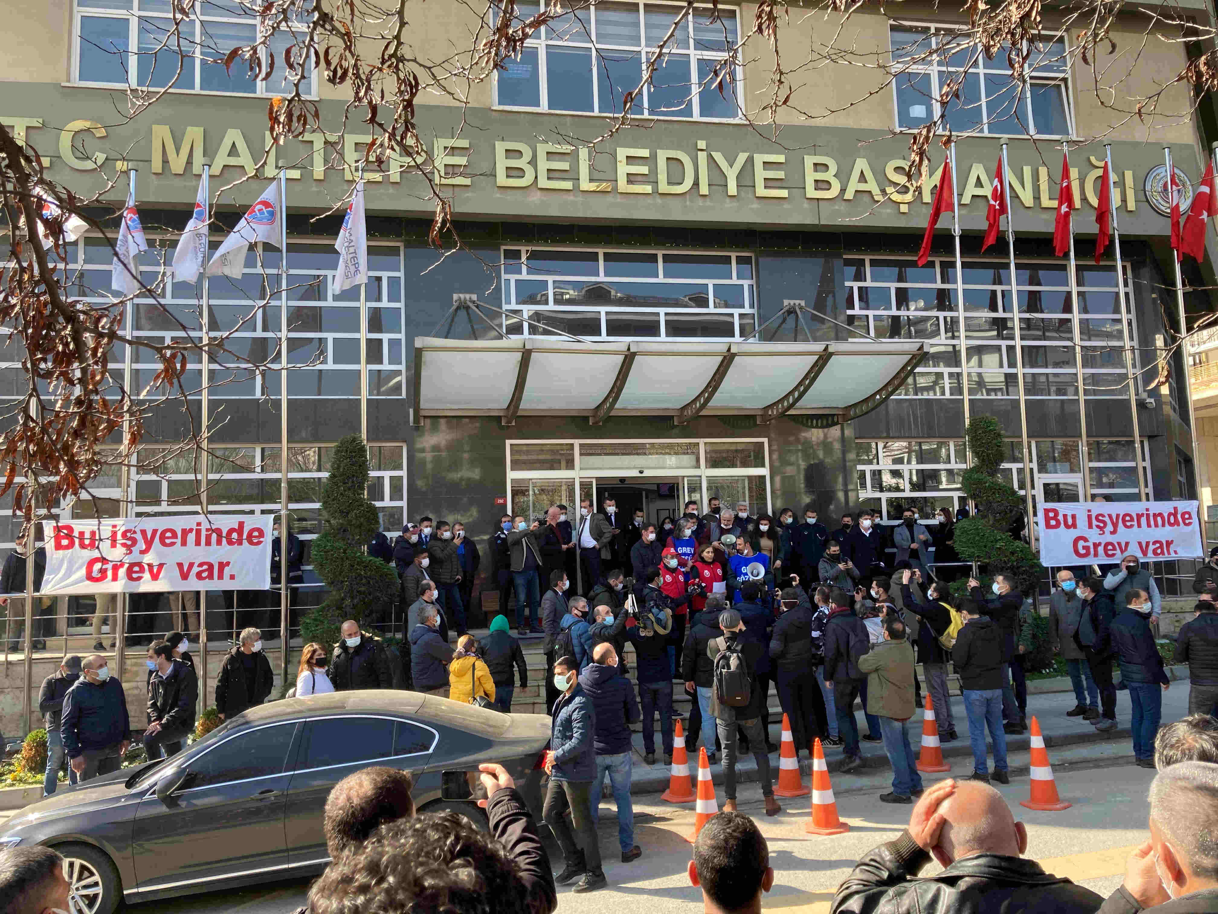 Maltepe Belediyesi işçileri grevde!