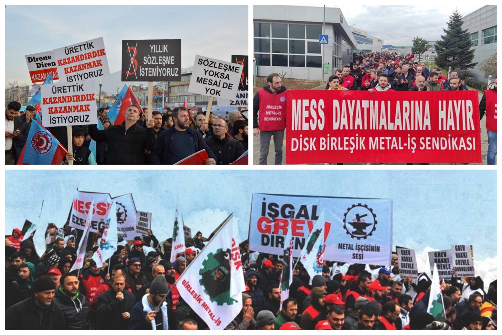 MESS’in sefalet dayatmasına geçit yok! Metal işçisi sadaka değil hakkını istiyor!