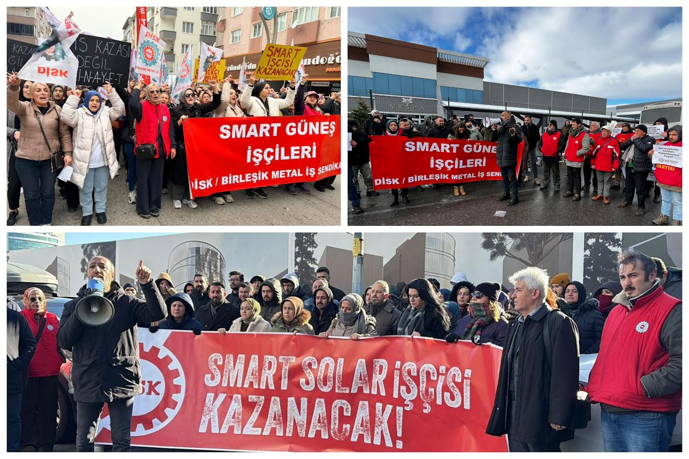 Smart Solar işçisi iş, aş, hürriyet mücadelesinin simgesi!