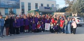 Gebze Smart Solar grevinden bir işçi kadın: Korkmuyoruz!