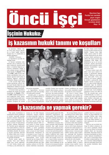Öncü İşçi sayı 16