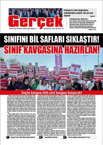  Gerçek Gazetesi Sayı 165 - Haziran 2023
