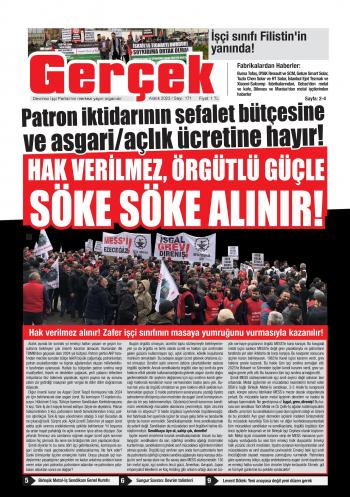 Gerçek Gazetesi Sayı 171 - Aralık 2023