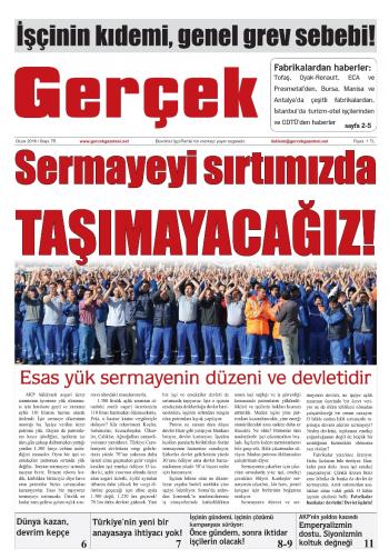 Gerçek Gazetesi Sayı 75 - Ocak 2016