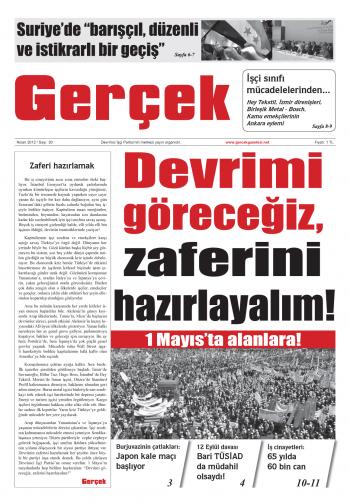 Gerçek Sayı 30 - Nisan 2012
