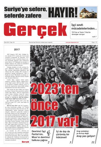 Gerçek Sayı 36 - Ekim 2012