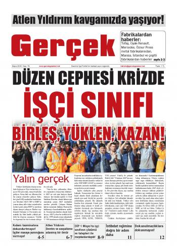 Gerçek Gazetesi Sayı 79 - Mayıs 2016