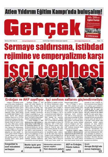 Gerçek Gazetesi Sayı 81 - Temmuz 2016