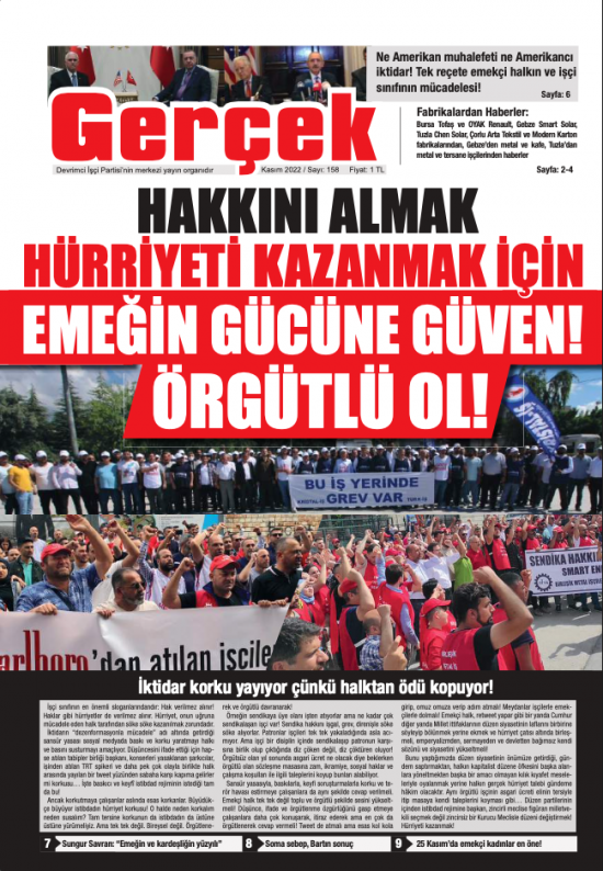 Gerçek Gazetesi Sayı 158