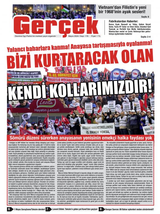 Gerçek Gazetesi Sayı 176 - Mayıs 2024
