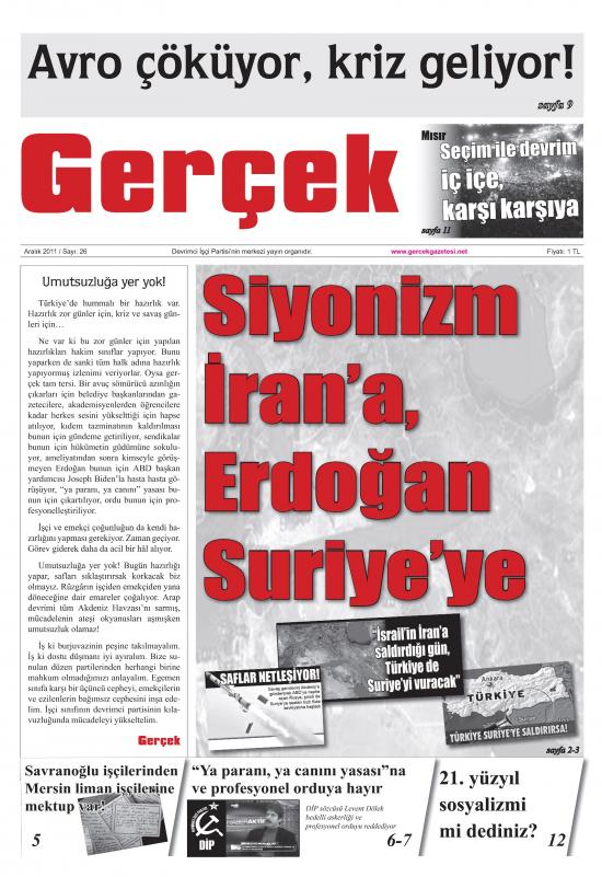 Gerçek Sayı 26 - Aralık 2011