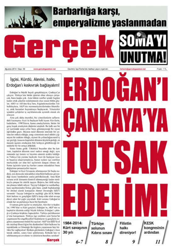Gerçek Gazetesi Sayı 58 Kapak