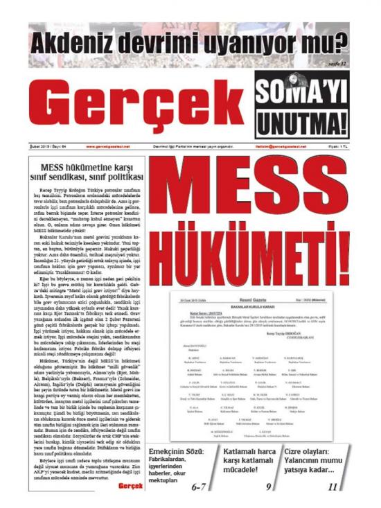 Gerçek Gazetesi Sayı 64 - Şubat 2015