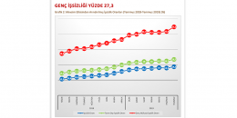 genç ve kadın işsizlik grafiği