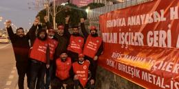 İstanbul Kartal’daki Rifis Makina işçileri direnişlerine kararlılıkla devam ediyor