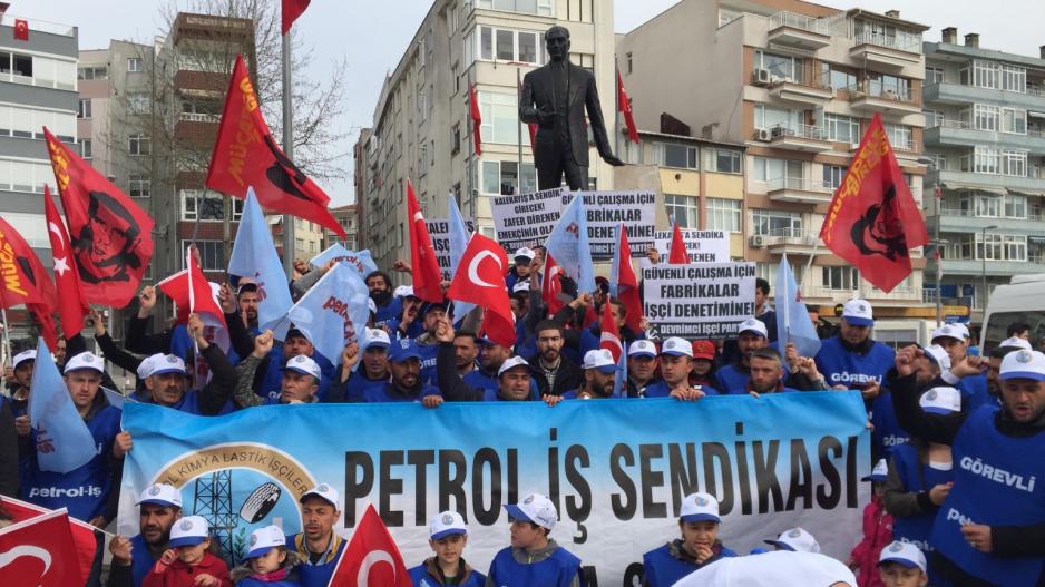 Silivri’de Kale Kayış işçilerinden basın açıklaması: Kale’ye sendika girecek!