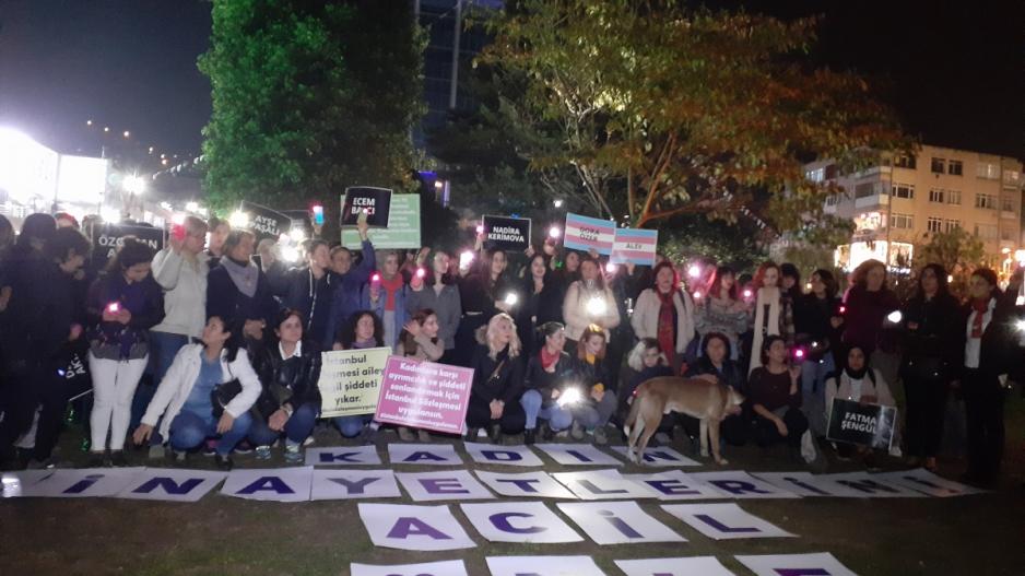 Kocaeli Kadın Platformu’ndan 25 Kasım Kadına Yönelik Şiddete Karşı Uluslararası Mücadele Günü eylemi