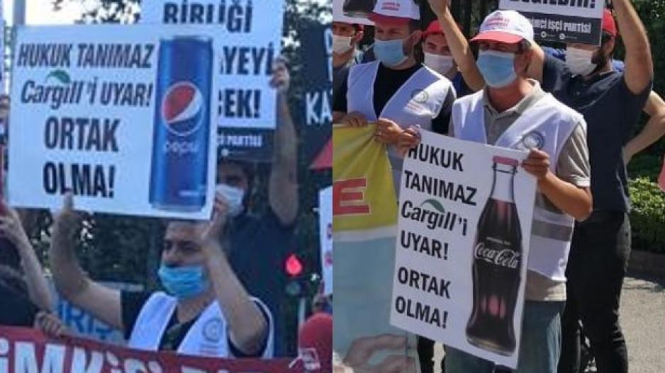 Cargill işçileri Coca Cola’dan sonra Pepsi’yi de uyardı