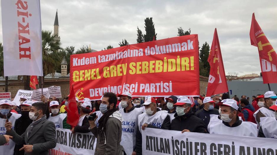 İşçiler kıdem tazminatı ve esnek çalışmada kırmızı çizgiyi geçirmedi!