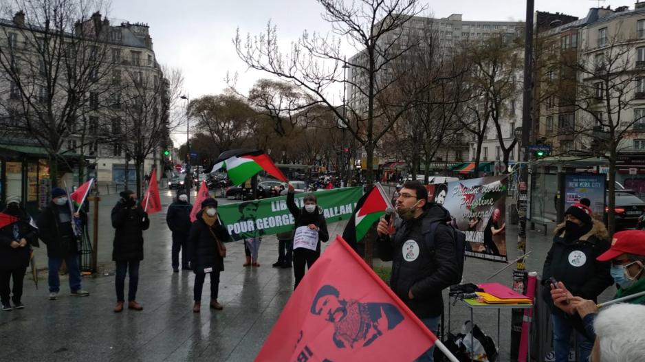 Paris’te Ahmet Sa’adat’a hürriyet eylemi! Paris’te Ahmet Sa’adat’a hürriyet eylemi!