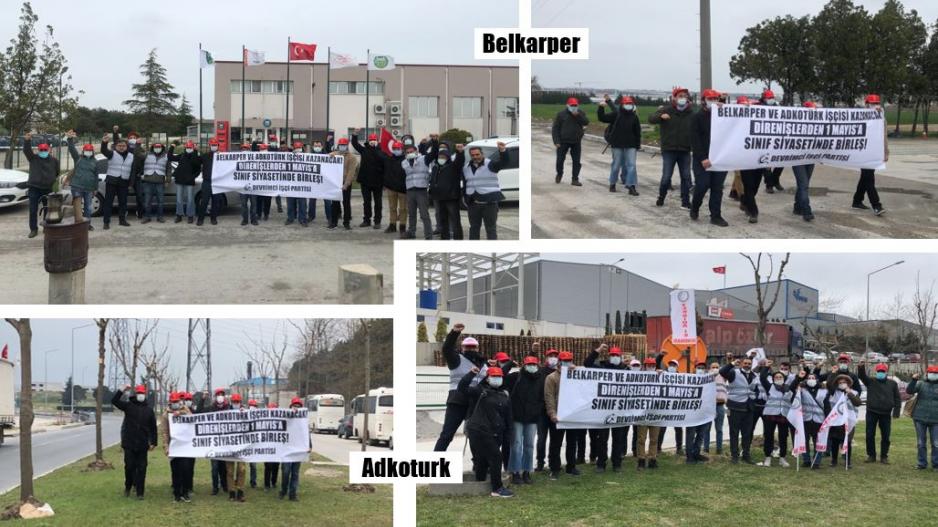 Belkarper ve Adkoturk’te işçiler ekmek ve hürriyet için direnişte