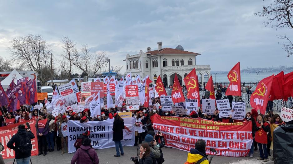 İstanbul’da ve Ankara’da 8 Mart meydanlarından yükselen ses: İstibdada, sömürüye, şiddete ve emperyalizme emekçi kadınlar en öne!