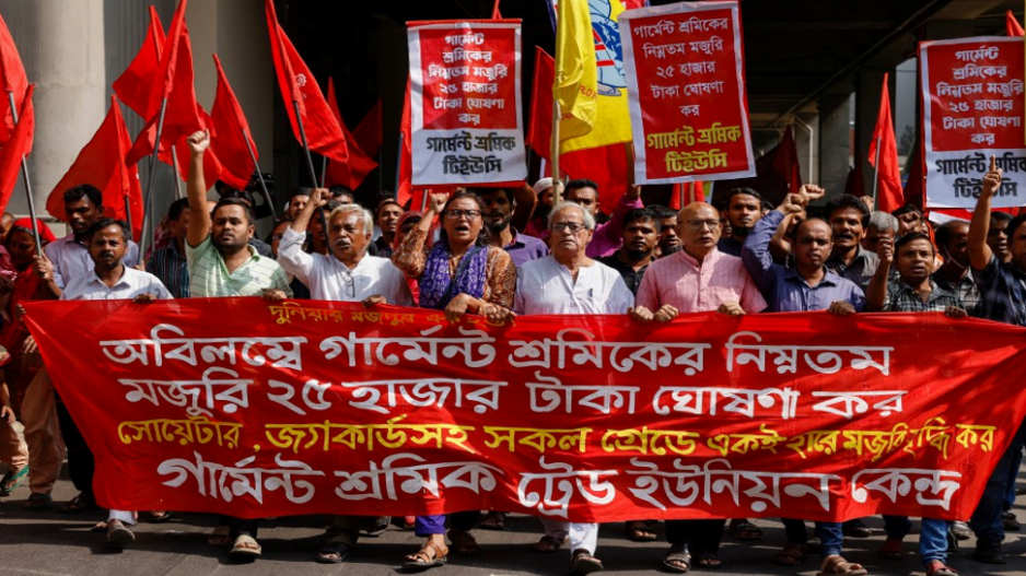 Bangladeş’te tekstil işçileri ayakta